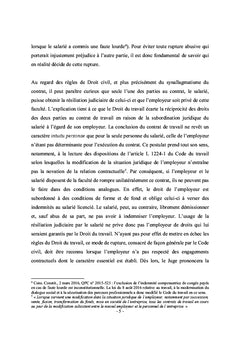 La résiliation judiciaire ou l'altération du lien de subordination