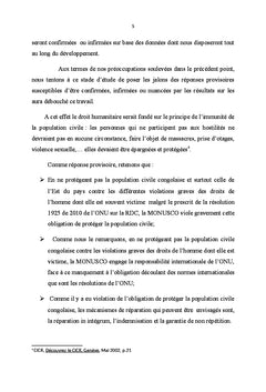Responsabilité de l'ONU et les violations des droits de l'homme en RDC