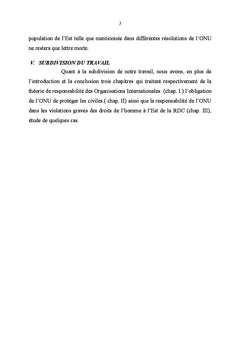Responsabilité de l'ONU et les violations des droits de l'homme en RDC