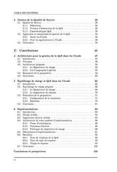 Gestion de la QoS dans les Clouds Computing