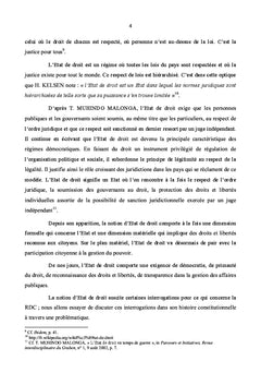 L'Etat de droit dans l'histoire constitutionnel de la RDC