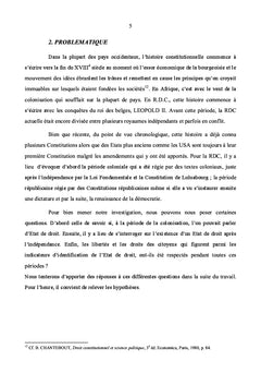 L'Etat de droit dans l'histoire constitutionnel de la RDC