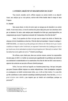 L'Etat de droit dans l'histoire constitutionnel de la RDC