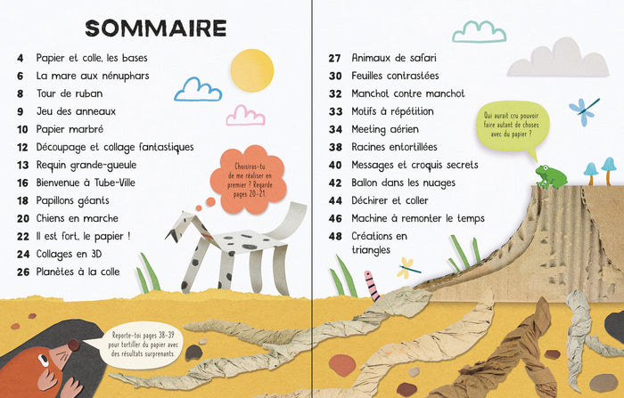 Que faire avec du papier et de la colle ?