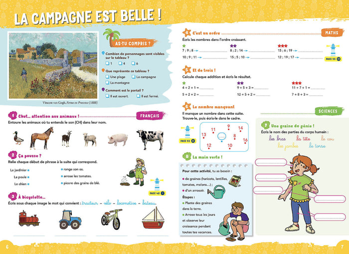 Auzou vacances - De la 1e Primaire à la 2e Primaire