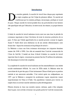 Discrimination dans le marche du travail en Malaisie