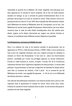 Discrimination dans le marche du travail en Malaisie