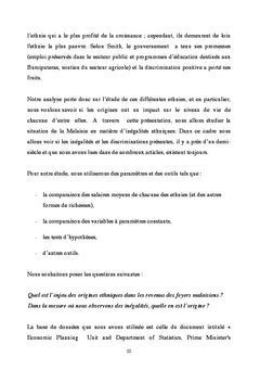 Discrimination dans le marche du travail en Malaisie