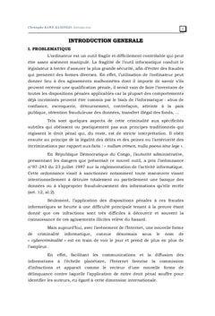 La convention sur la cybercriminalité et le droit pénal congolais