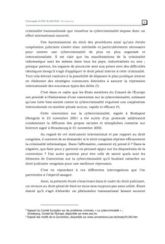 La convention sur la cybercriminalité et le droit pénal congolais