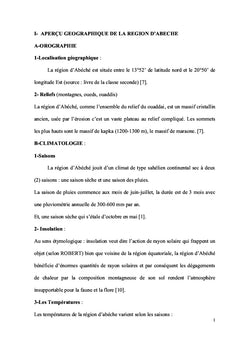 Etude statistique de tiques de dromadaires dans la region d'abeche