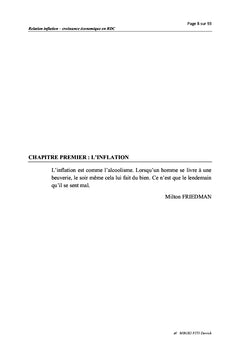 Relation entre inflation et croissance économique