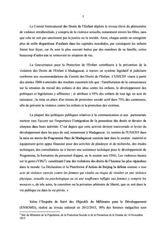 Promotion et protection des femmes et des enfants