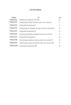Etude et simulation des regulateurs P, PI et PID