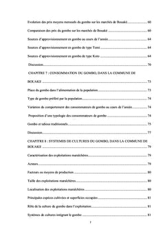 Contribution a la connaissance du developpement du gombo Tomi