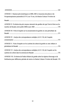 Contribution a la connaissance du developpement du gombo Tomi