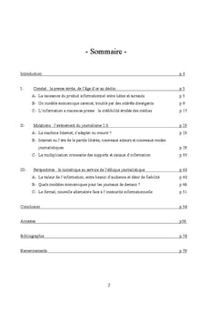 Le produit informationnel A l'epreuve du numerique