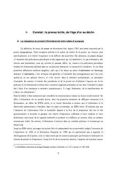 Le produit informationnel A l'epreuve du numerique