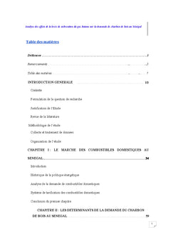 Les effets de la levee des subventions du gaz butane sur la demande du charbon de bois au Senegal