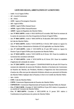 Reforme des marches publics camerounais et performance du systeme