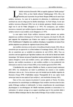 Présentation du secteur apicole en Tunisie