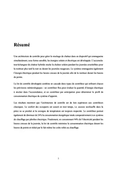 Contrôle flou et par anticipation d'un accumulateur de chaleur hybride