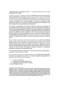 Employabilité et Innovation