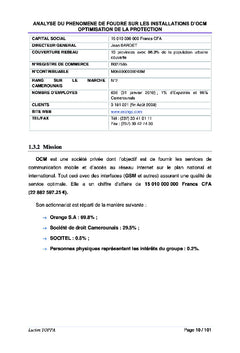 Optimisation des stations GSM contre la foudre : Application ARFS