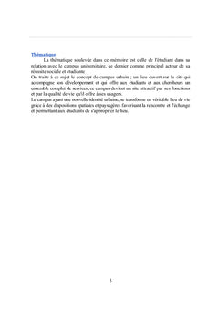 Campus universitaire: Requalification Paysagere d'un microcosme urbain