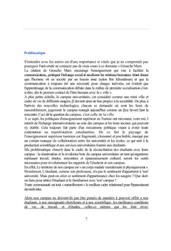 Campus universitaire: Requalification Paysagere d'un microcosme urbain