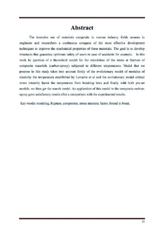 Modelisation thermomecanique de la rupture des materiaux composites