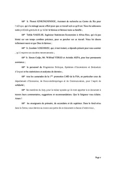 Le contrat agricole et son impact sur le revenu des riziculteurs