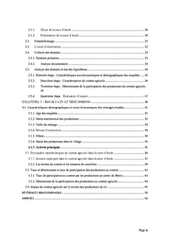 Le contrat agricole et son impact sur le revenu des riziculteurs