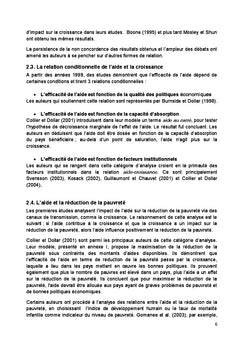 Aide publique, croissance economique et pauvrete au Burkina Faso