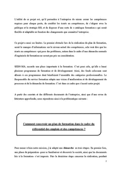 Conception du plan de formation dans le cadre du ReC