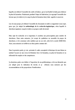 Conception du plan de formation dans le cadre du ReC
