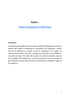 Conception du plan de formation dans le cadre du ReC