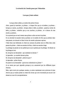 La sécurité du Canada passe par l'éducation