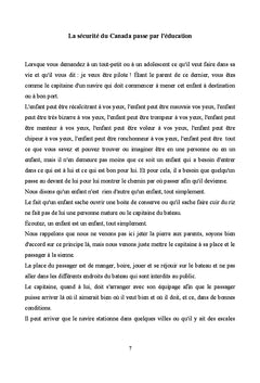 La sécurité du Canada passe par l'éducation