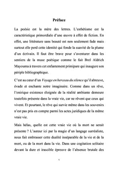 Voyage en berceau du silence