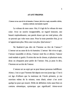 LA VOLEUSE DE MON COEUR