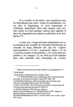 Culture et Littérature Algériennes Populaires