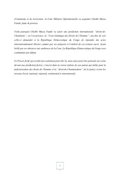 COUR ISLAMIQUE DES DROITS DE L'HOMME (PROCES FICTIF)