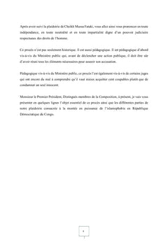 COUR ISLAMIQUE DES DROITS DE L'HOMME (PROCES FICTIF)