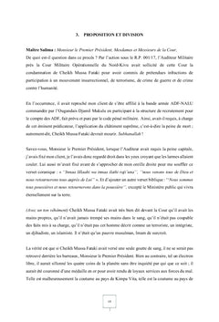 COUR ISLAMIQUE DES DROITS DE L'HOMME (PROCES FICTIF)