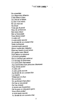 A L'orée de l'Intime