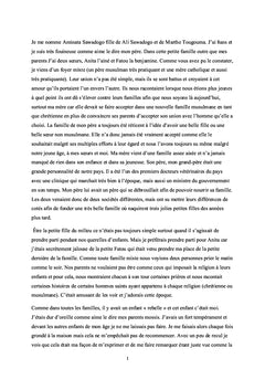 Aminata: histoire d'une vie