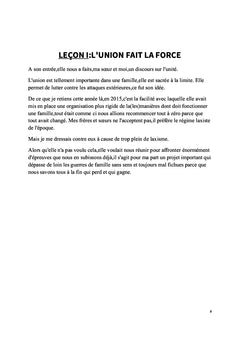 Leçons d'Education Spirituelle ou de la Légende de Mama Agnès