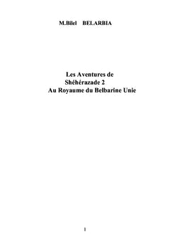 Les aventures de Shéhérazade II
