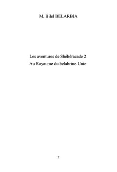 Les aventures de Shéhérazade II